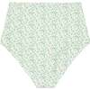 Women's Sea Marsh Floral High Waisted Bikini Bottom, Green - Two Pieces - 3