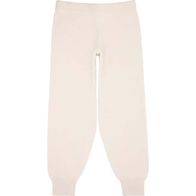 Women's Knit Pant, Cream - Pants - 4