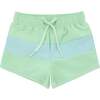 Sea Marsh Colorblock Boardie, Green - Swim Trunks - 1 - thumbnail