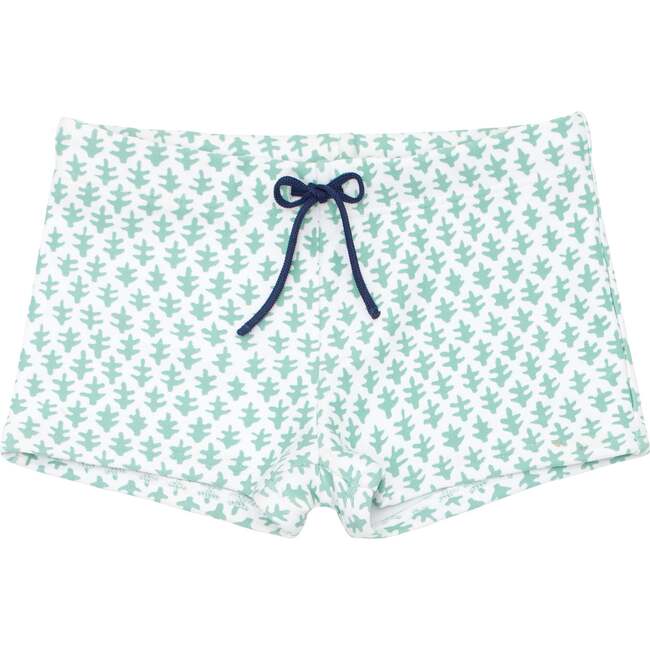 Sea Leaf Board Short Brief, Green/Blue