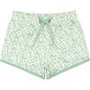 Sea Marsh Floral Boardie, Green - Swim Trunks - 1 - thumbnail