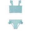 Smocked Bikini, Sea Blue - Two Pieces - 1 - thumbnail