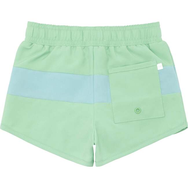 Sea Marsh Colorblock Boardie, Green - Swim Trunks - 4