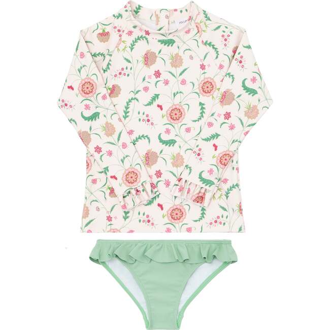 Cloister Botanical Rashguard Set, Green