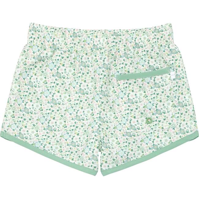 Sea Marsh Floral Boardie, Green - Swim Trunks - 4