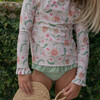 Cloister Botanical Rashguard Set, Green - Two Pieces - 2