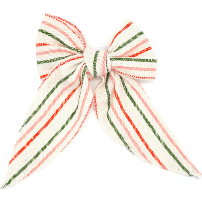 Folklore Las Ninas Large Bow in Candy Cane