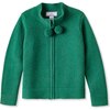 Pippa Pom Pom Lambswool Sweater, Cadium Green - Sweaters - 1 - thumbnail