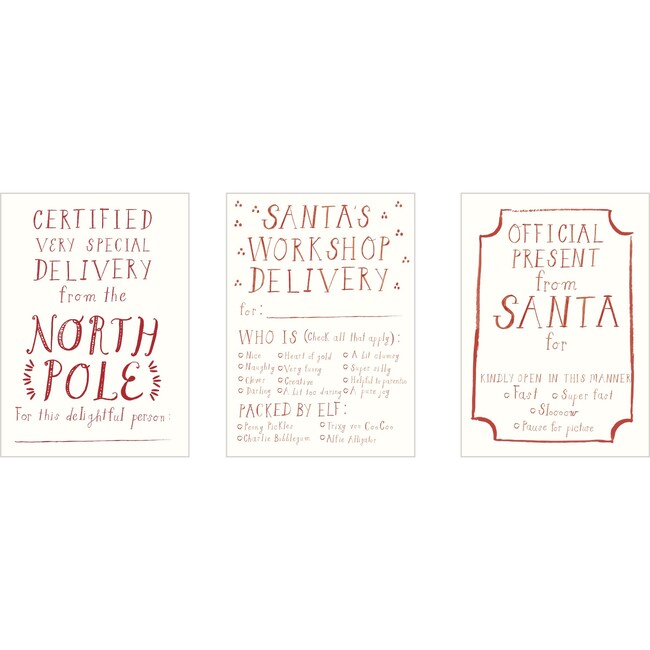 Package from Santa Holiday Gift Tags