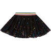 Mini Polka Dot Tule Skirt, Black - Skirts - 1 - thumbnail