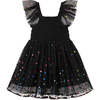 Mini Polka Dot Tulle Dress, Black - Dresses - 2