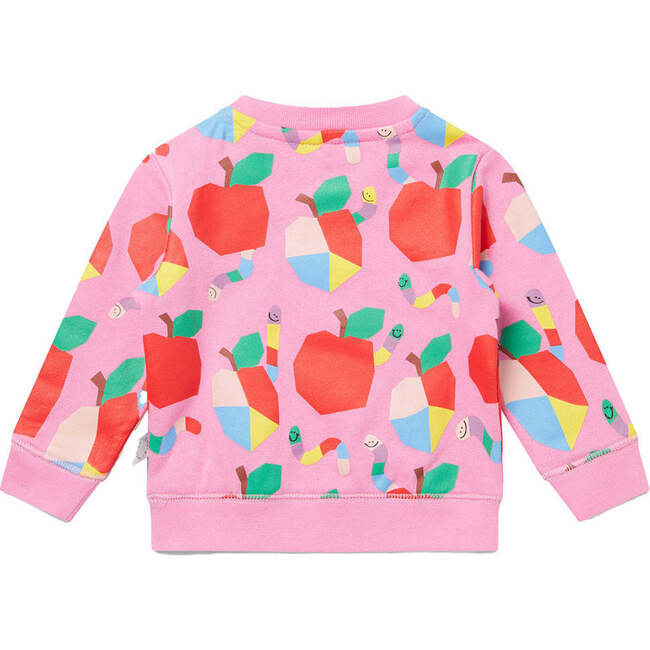 Apple Print Sweatshirt, Pink