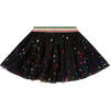 Mini Polka Dot Tule Skirt, Black - Skirts - 2