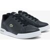 Logo Leather Trainers, Black - Sneakers - 1 - thumbnail