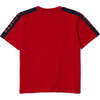 Monogram Logo Trim T-Shirt, Red - T-Shirts - 2