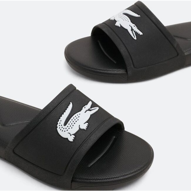 Logo Slides, Black - Slippers - 3