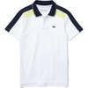 Colorblock Trim Logo Polo, White - Polo Shirts - 1 - thumbnail