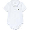 Classic Polo Babysuit, White - Bodysuits - 1 - thumbnail