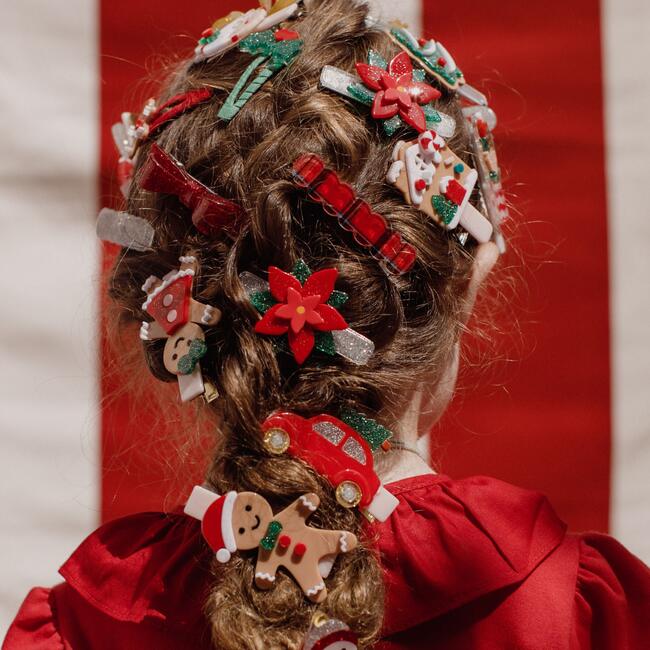 Happy Gingerbread Cookies Alligator Clips