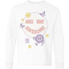 Make Today Awesome Long Sleeve Tee, White - T-Shirts - 1 - thumbnail