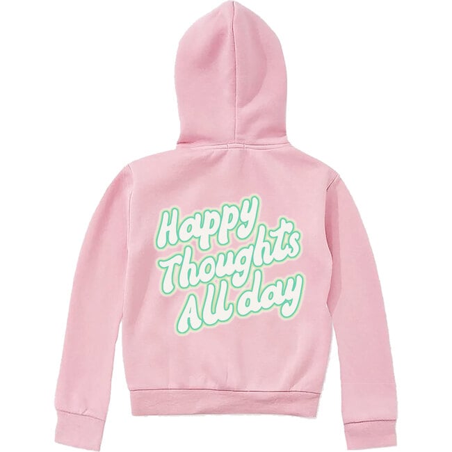 Happy Hoodie, Pink - Sweatshirts - 2