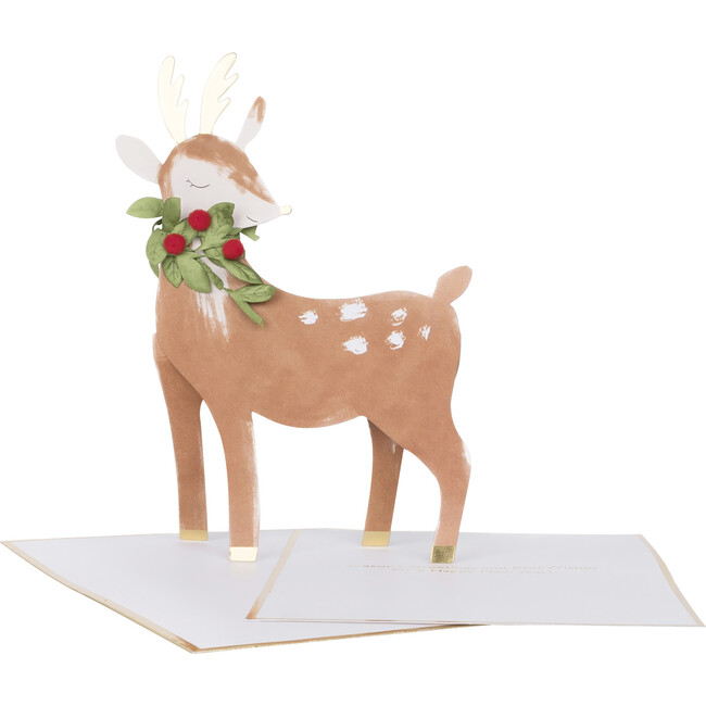 Festive Reindeer Stand Up Card - Paper Goods - 1