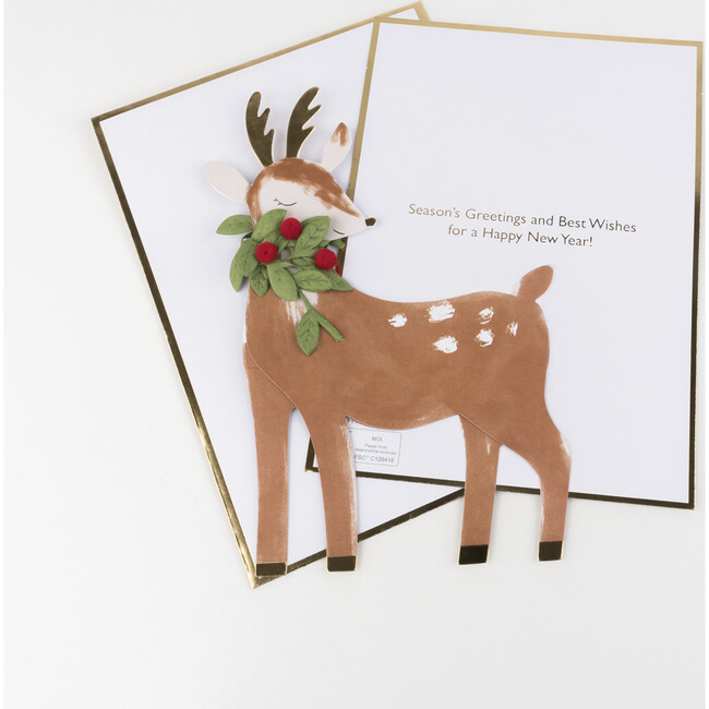 Festive Reindeer Stand Up Card - Paper Goods - 3