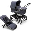 Fox 3 Complete Stroller Stormy Blue Fabrics - Graphite Frame - Single Strollers - 1 - thumbnail