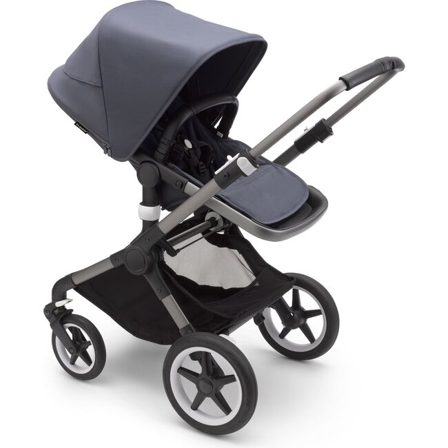 Fox 3 Complete Stroller Stormy Blue Fabrics - Graphite Frame - Single Strollers - 3