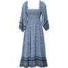 Women's Eva Midi Dress, Lapis - Dresses - 1 - thumbnail