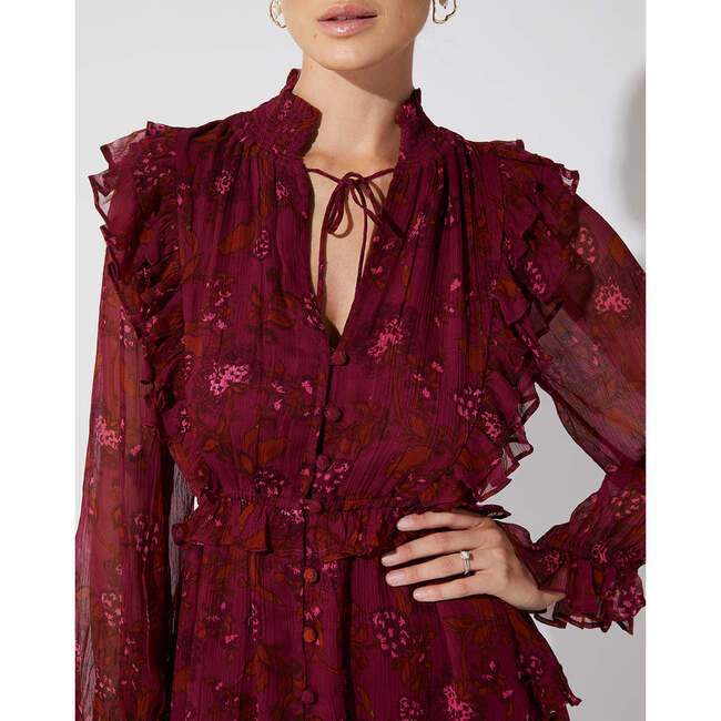 Women's Everly Mini Dress, Botanical - Dresses - 3
