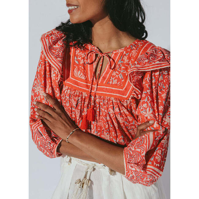 Women's Mylah Blouse, Fan - Blouses - 3
