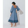 Women's Eva Midi Dress, Lapis - Dresses - 3