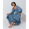 Women's Eva Midi Dress, Lapis - Dresses - 4