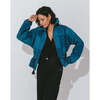 Women's Quilted Patchwork Jacket, Indigo - Jackets - 4