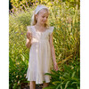 Juno Tie Back House Dress, Silver Lurex Stripe - Dresses - 2 - thumbnail