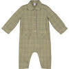 Baby Gene Romper, Sage Plaid - Rompers - 1 - thumbnail
