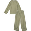Women's Janette Button Front Set, Sage Plaid - Mixed Apparel Set - 3