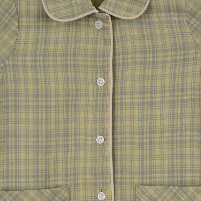 Baby Gene Romper, Sage Plaid - Rompers - 3