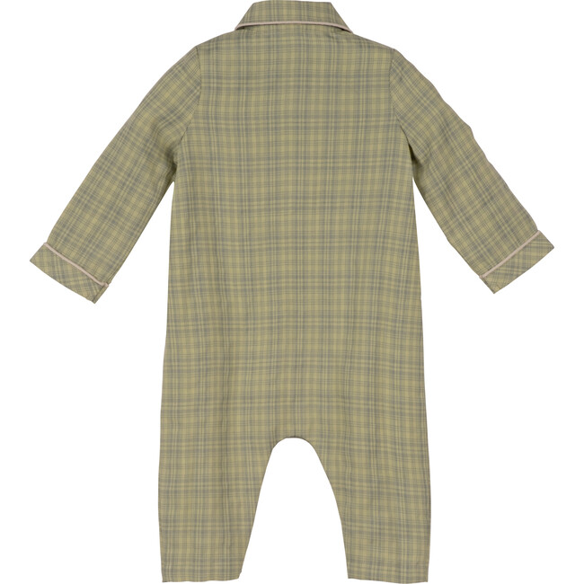 Baby Gene Romper, Sage Plaid - Rompers - 5