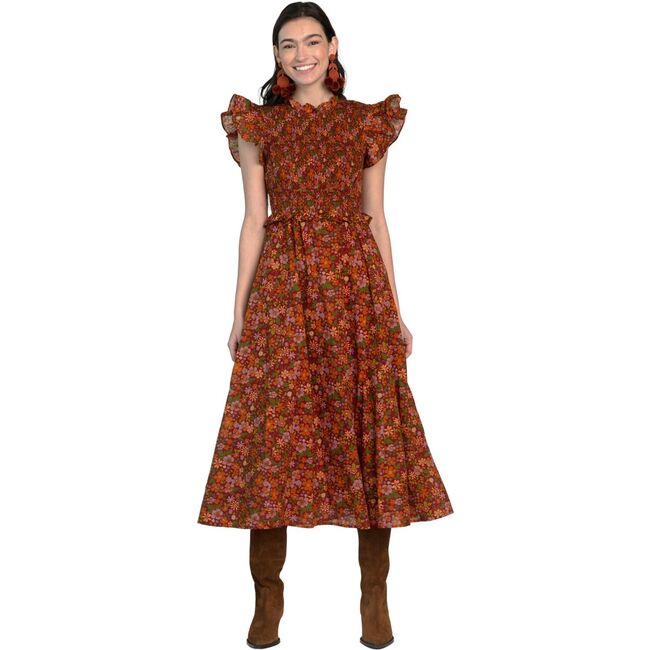 Women's Lila Dress, Wildflower Rosewood - Dresses - 1