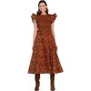 Women's Lila Dress, Wildflower Rosewood - Dresses - 1 - thumbnail