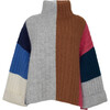 Women's Talia Color-Block Poncho, Multi Color - Sweaters - 1 - thumbnail