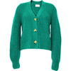 Women's Sara Cardi, Emerald - Sweaters - 1 - thumbnail