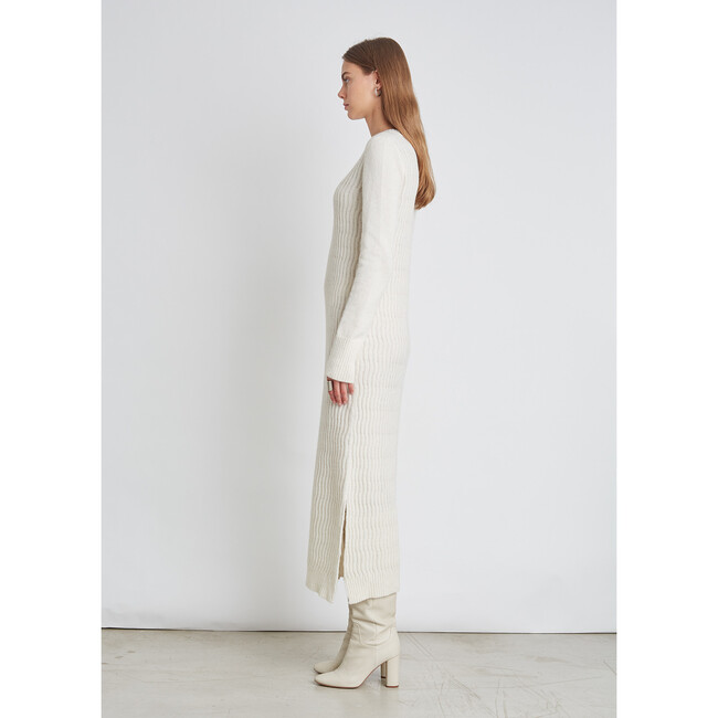 Women's Ellie Sweater Dress, Ivory - Dresses - 4