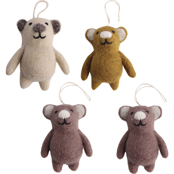 Felt Teddy Bear Ornaments Gry & Sif Ornaments & Trim