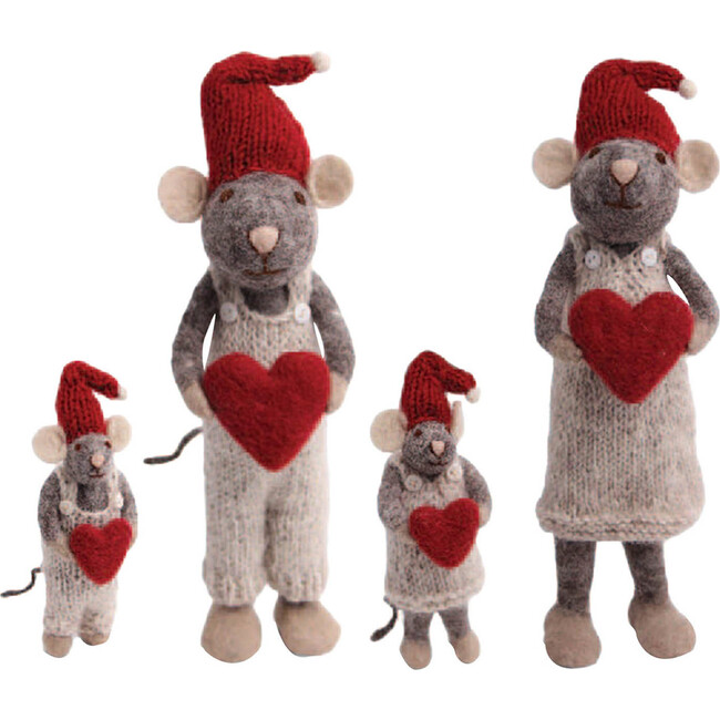 Christmas Mice, Hearts - Accents - 1