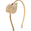 Pumpkin Rose Hard Headband, Gold - Hair Accessories - 1 - thumbnail