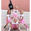 Football Bow Short Sleeve Shirt, White - T-Shirts - 5