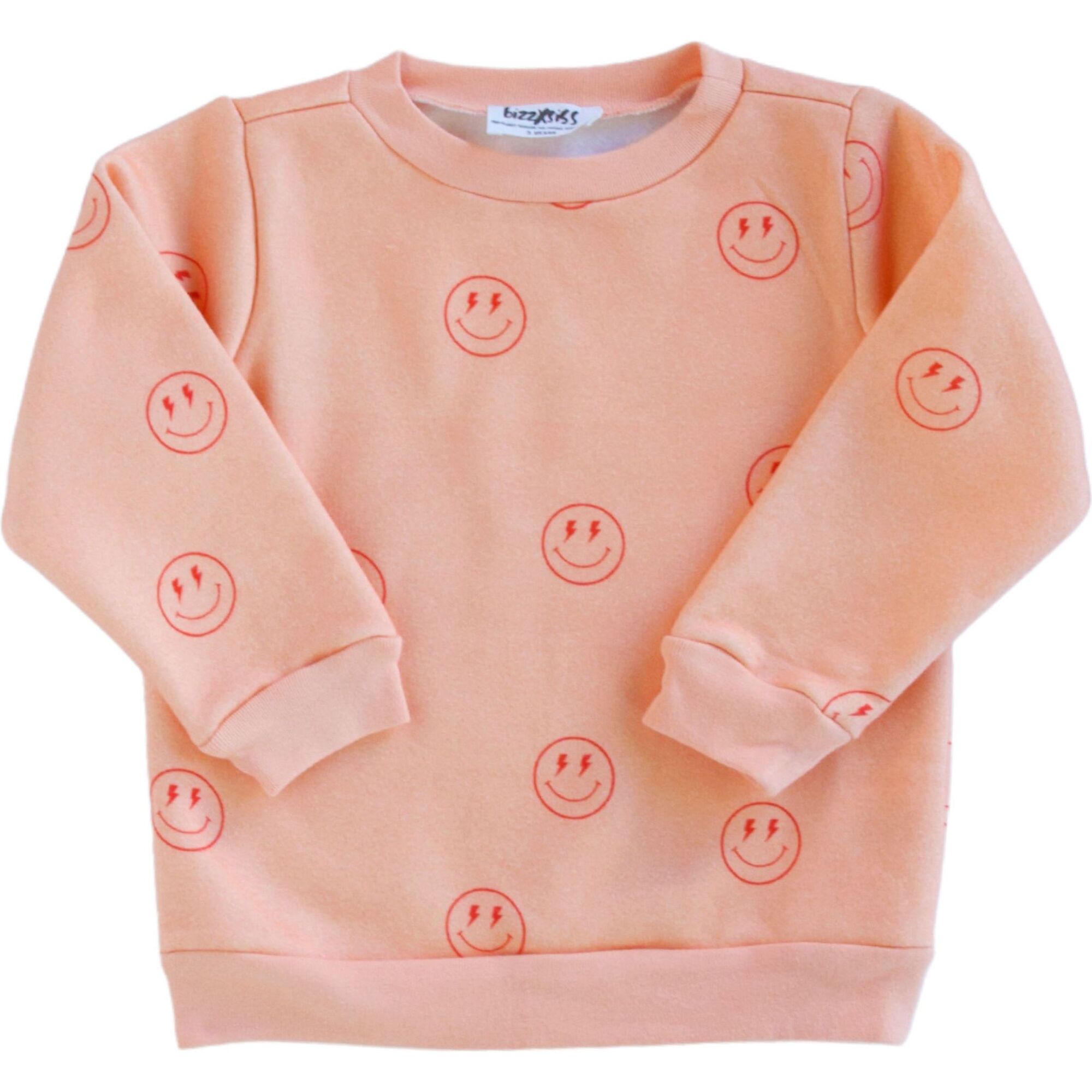 Bellini Happy Hippie Printed Sweatshirt, Pink - Sweatshirts - 1